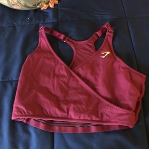 Maroon Gymshark Bra